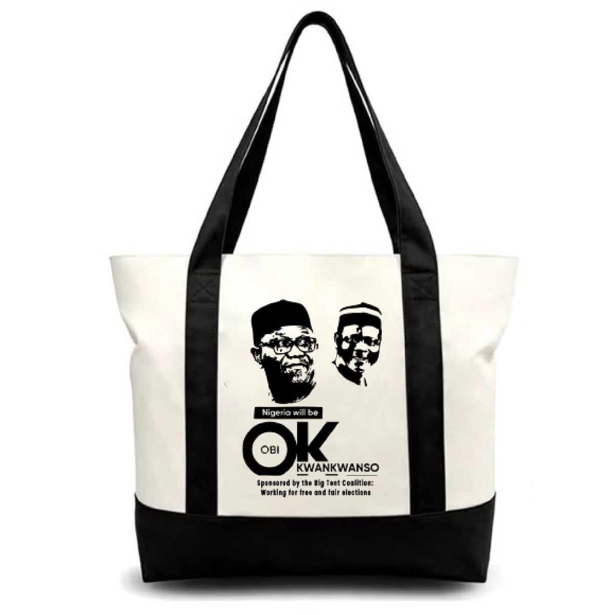 OK tote bag for carrying everyday essentials and personal items